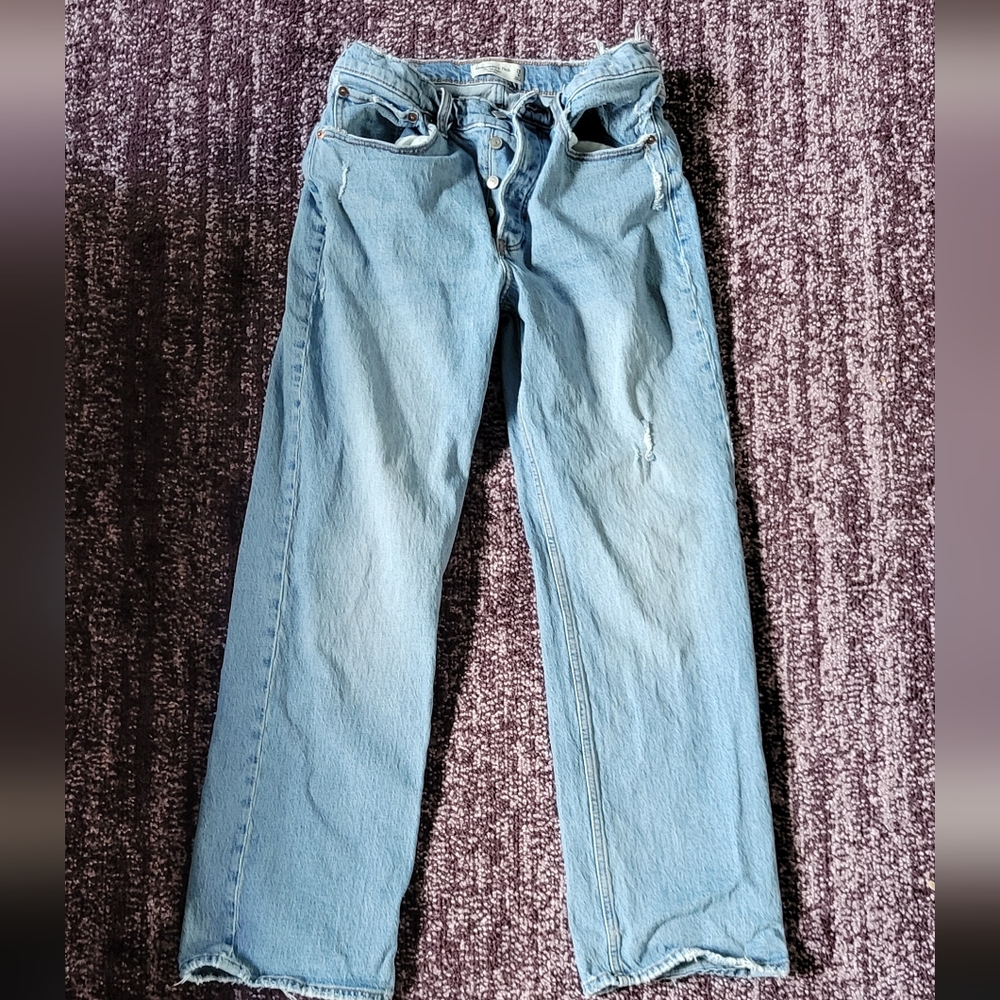 Abercrombie low rise baggy 90s jeans